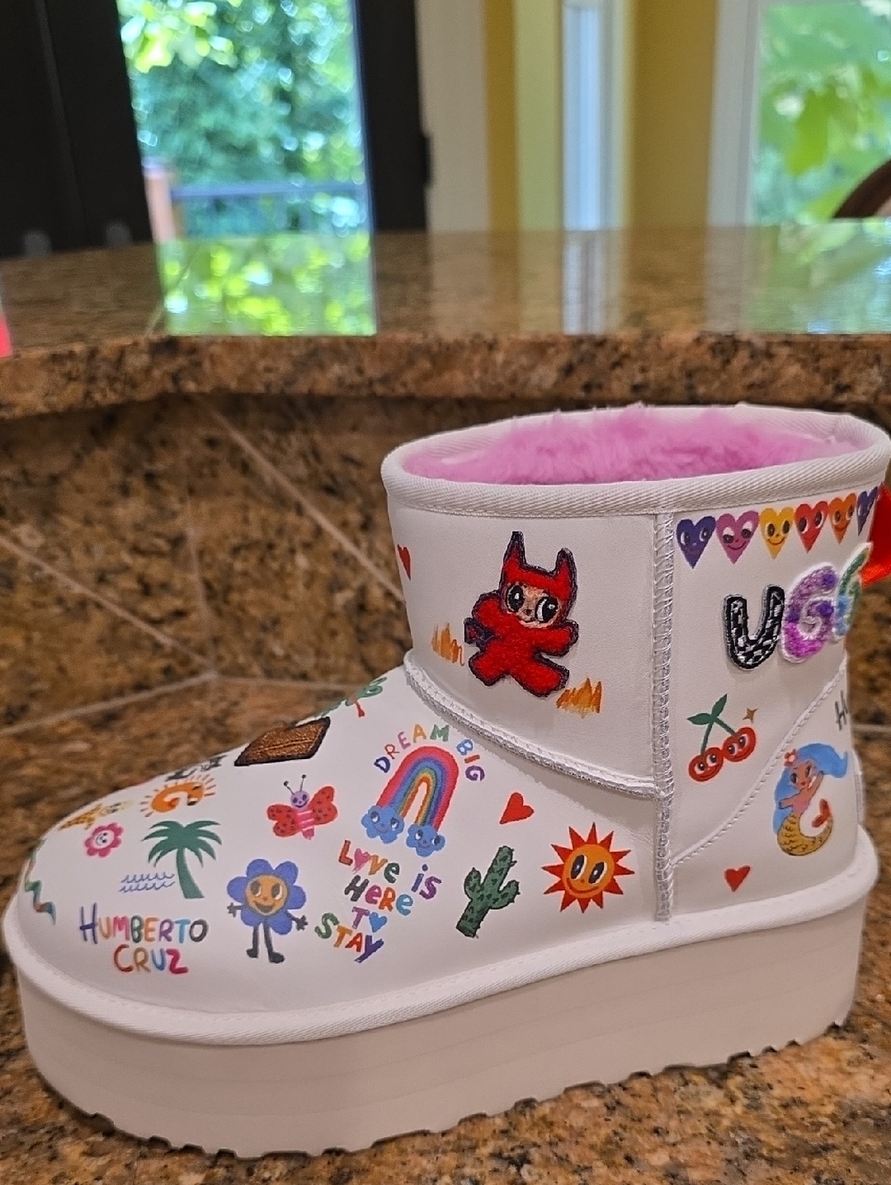 UGG Platform Pop Sketch Boot By Humberto Cruz - SZ 9 - Picture 7 of 13